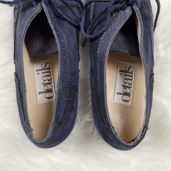 Details Blue Suede Loafters - Picture 4 of 6